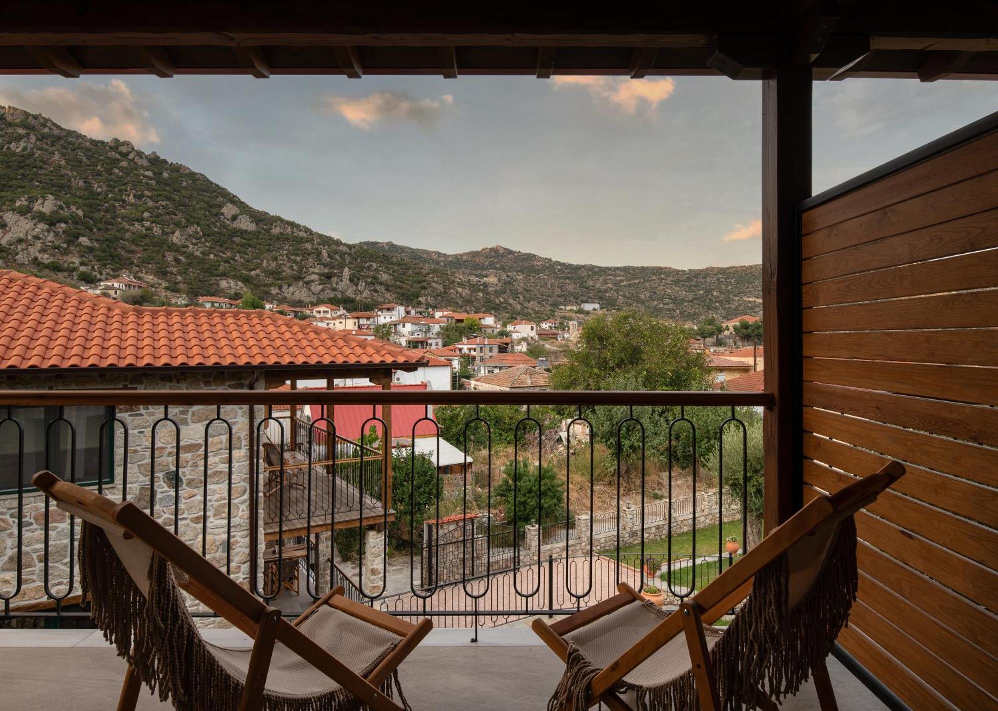 Lithos Villas Apollon シキア エクステリア 写真