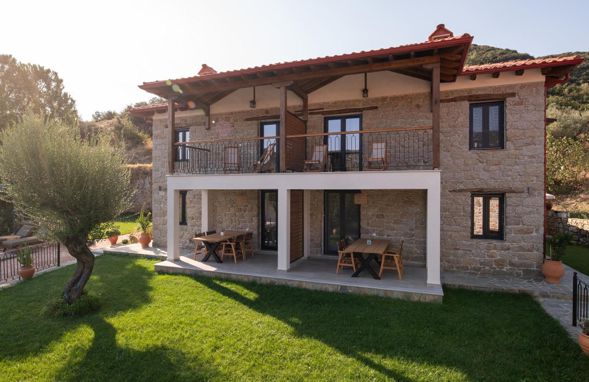 Lithos Villas Apollon シキア エクステリア 写真