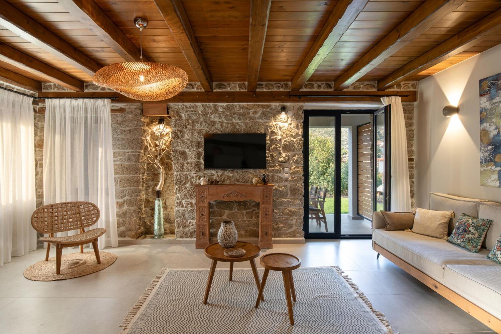 Lithos Villas Apollon シキア エクステリア 写真