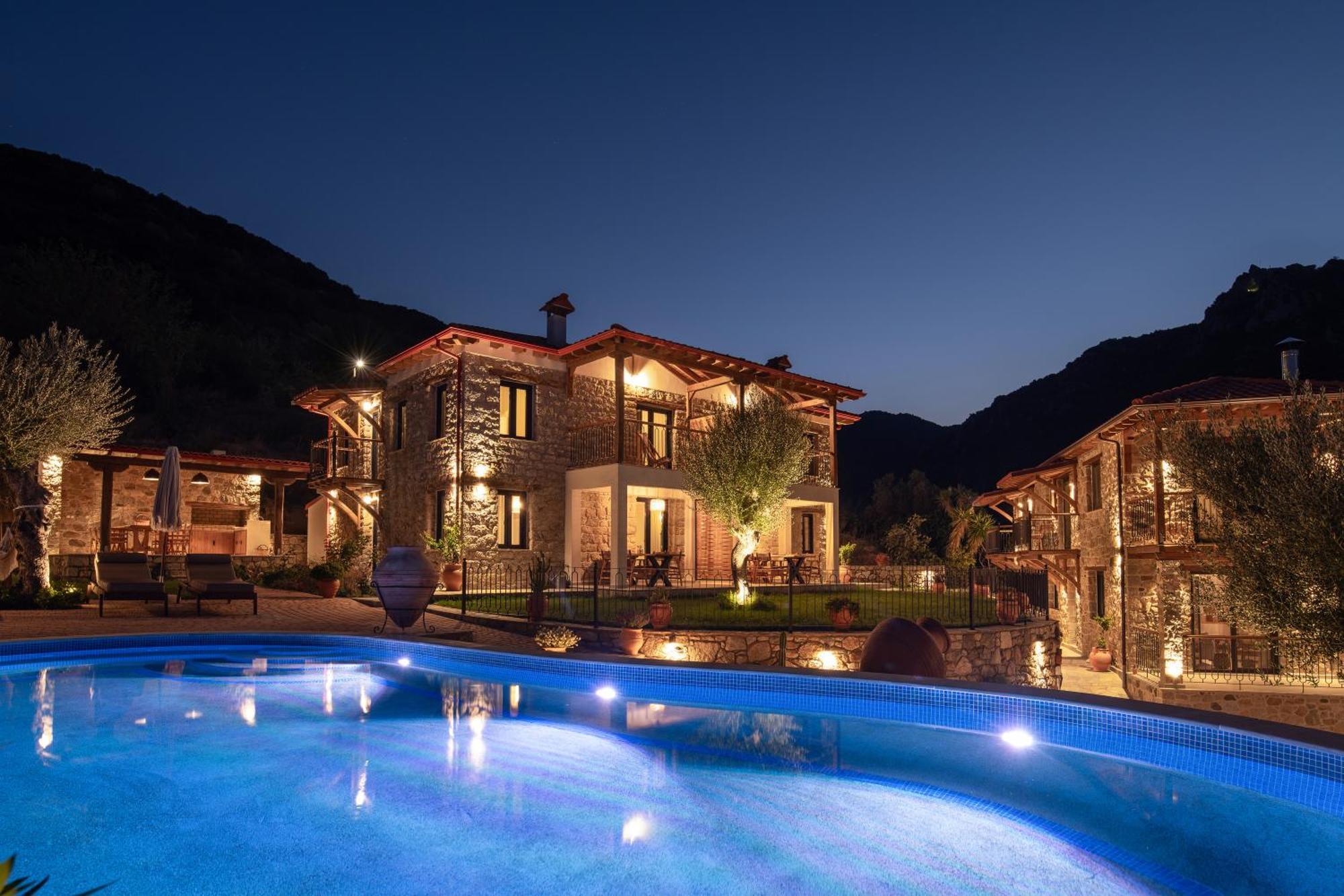 Lithos Villas Apollon シキア エクステリア 写真