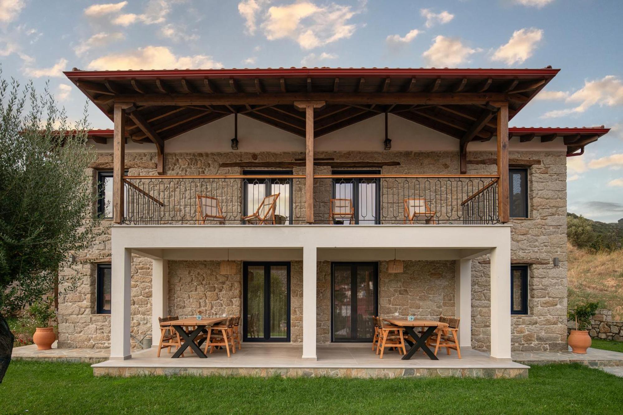 Lithos Villas Apollon シキア エクステリア 写真